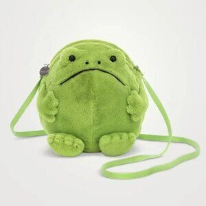 NWT: Jellycat: Ricky Rain Frog Bag- RETIRED
